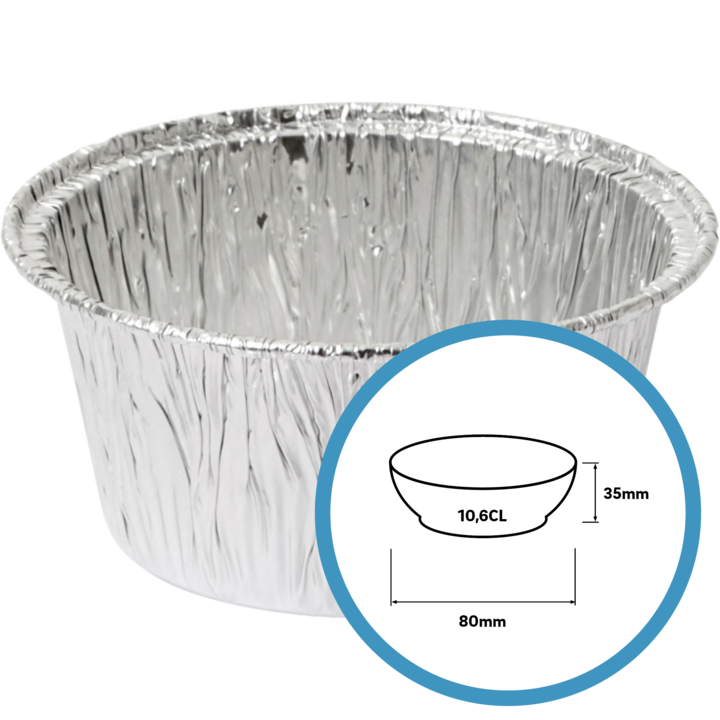 Aluminum mold round 80x35mm